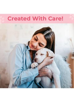 Kuber Industries Dog & Cat Bed|Soft Plush Top Pet Bed|Medium Washable Dog Bed|Circular Cat Bed With Rise-Edge Pillow|Qy039Pc-L|Pink & Coffee  - Image 4