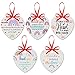 Eaasty 5 Pcs Thank You Teacher Gifts for Women Mentor Ceramic Heart Teacher Appreciation Gifts Hanging Preschool - Image 2