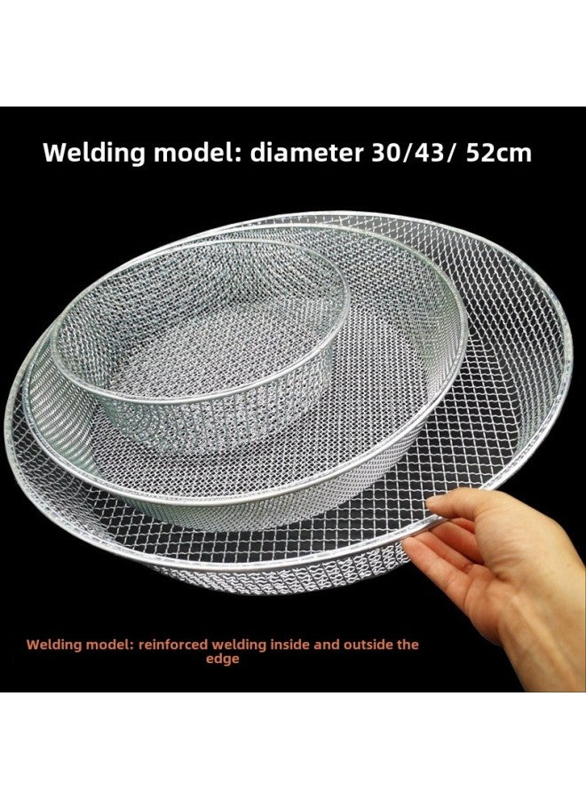 26EQ Wholesale Screen Corn Sieve Sand Sieve Peanut Sieve Soil Shovel Agricultural Leaky Soil Shovel Sand Stone Sieve Garlic-Specification:30cm (edged Version)-Colour:10mm Mesh - Image 3