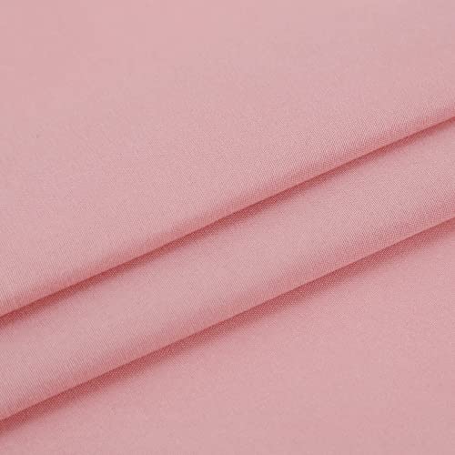NHNHN Fitted Sheet-Deep Pockets-Soft Microfiber-Easy Care-Shrinkage and Fade Resistant-Fitted Sheets Twin Size for Girl Teens Kids-Only 1 Fitted Sheet (Twin, Blush) - Image 3