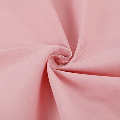 NHNHN Fitted Sheet-Deep Pockets-Soft Microfiber-Easy Care-Shrinkage and Fade Resistant-Fitted Sheets Twin Size for Girl Teens Kids-Only 1 Fitted Sheet (Twin, Blush) - Image 4