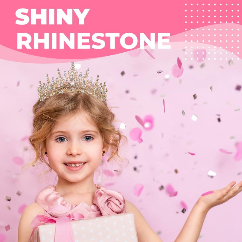 Papoopy Birthday Tiara Crown with Sash for Women, Headband Hair Accessories for Wedding Party Costume - Image 4
