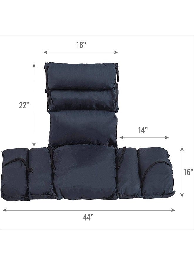 DMI Comfort Wheelchair Cushion & Pad, Wheelchair Seat Cushion, Recliner Cushion & Pillow, Foam, Cushion For Wheelchair Seat, 16 x 22 Inches, Navy - Image 5