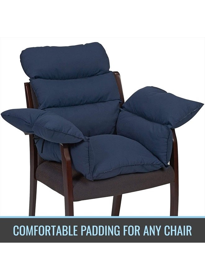 DMI Comfort Wheelchair Cushion & Pad, Wheelchair Seat Cushion, Recliner Cushion & Pillow, Foam, Cushion For Wheelchair Seat, 16 x 22 Inches, Navy - Image 3