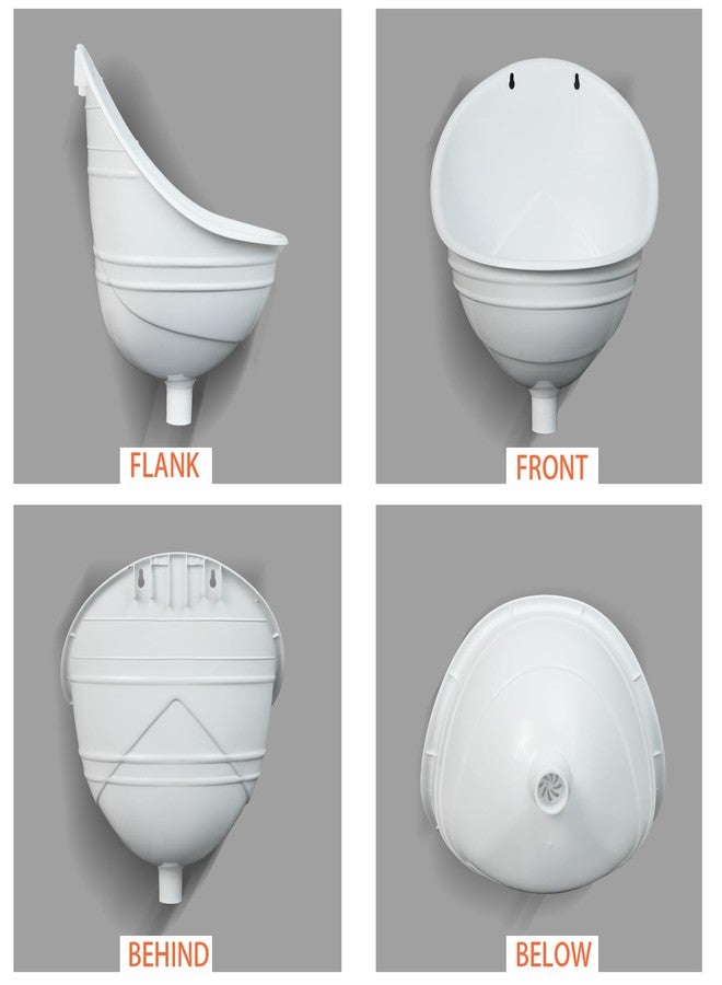 shawoo Waterless Urinal Garage Urinal for Men Plastic Urinals for Men, Urine Diverter Outdoor Urinal Wall-Mounted Urinals for Men Bathroom, No-Drill Lnstallation Self-Adhesive Mens Urinal(White) - Image 4