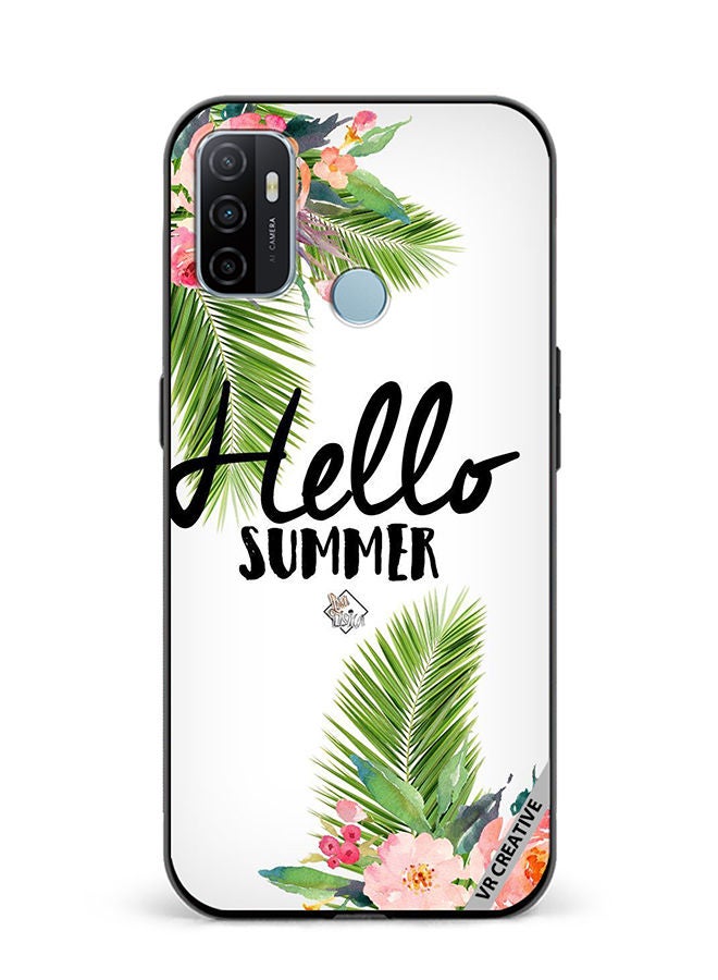 VR CREATIVE Protective Case Cover For Oppo A53 Hello Summer Design Multicolour - Image 1