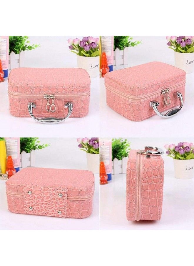 2V BROTHERS - Latest Stylish Makeup Bag For Women Cosmetic Storage Bag Girls Jewellery Organizer Travel Toiletry Bag With Compact Magnifying Mirror (Multi Colour) - Image 1