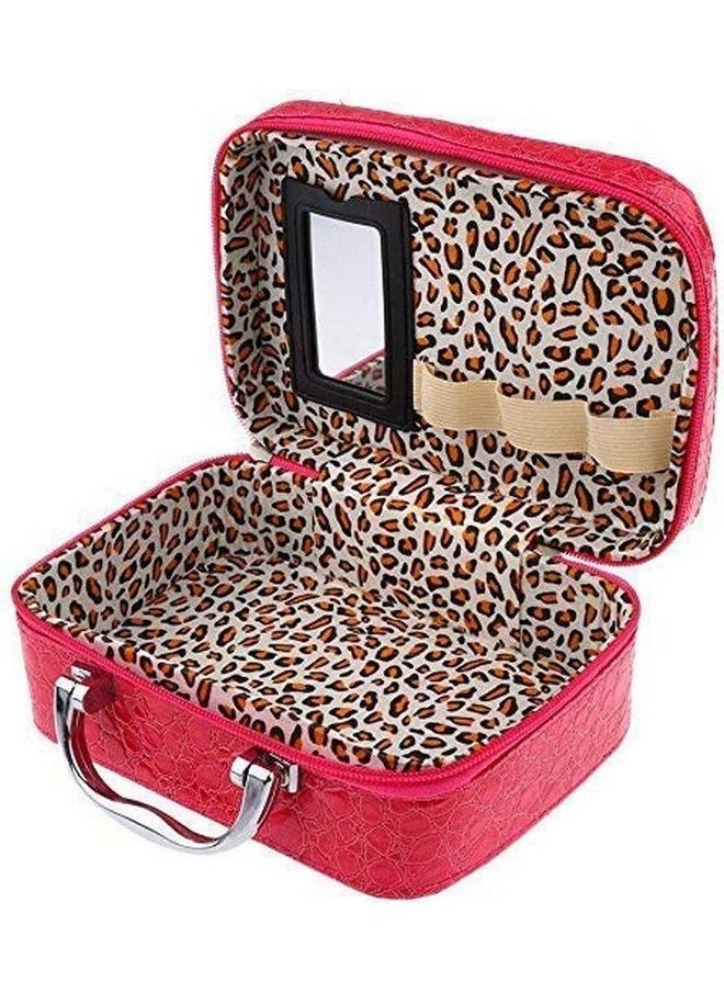 2V BROTHERS - Latest Stylish Makeup Bag For Women Cosmetic Storage Bag Girls Jewellery Organizer Travel Toiletry Bag With Compact Magnifying Mirror (Multi Colour) - Image 1
