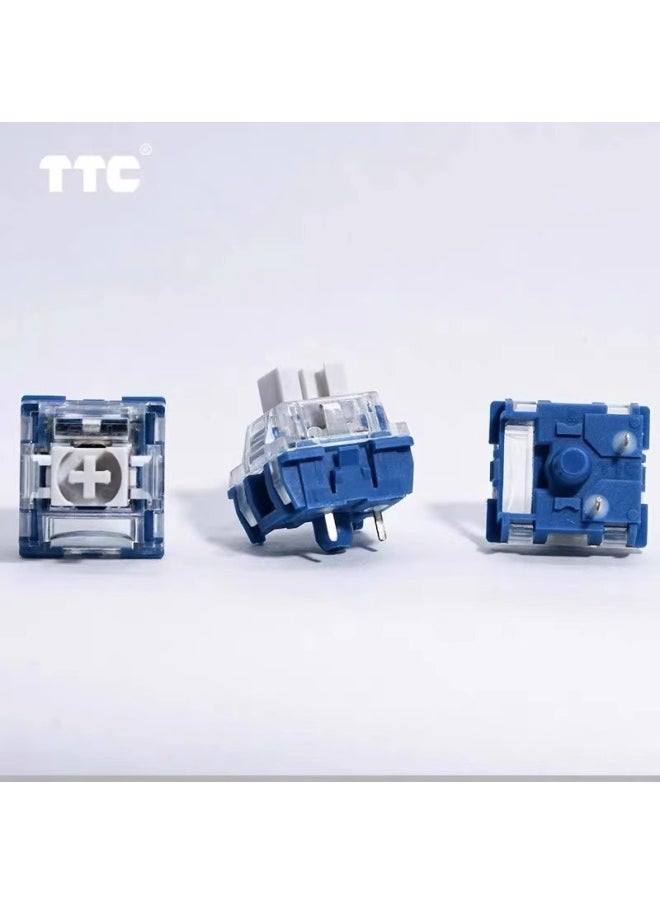 TTC Fast Silver Shaft V2 Shaft 39gf Rebound With Hand Trigger Fast Linear Electric Competition Mechanical Keyboard Shaft Body Switch-Color:TTC Moon White Axis