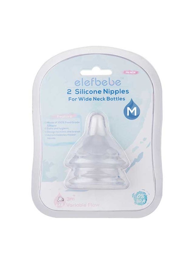 Silicone Teat, Wide Neck - Size M, China