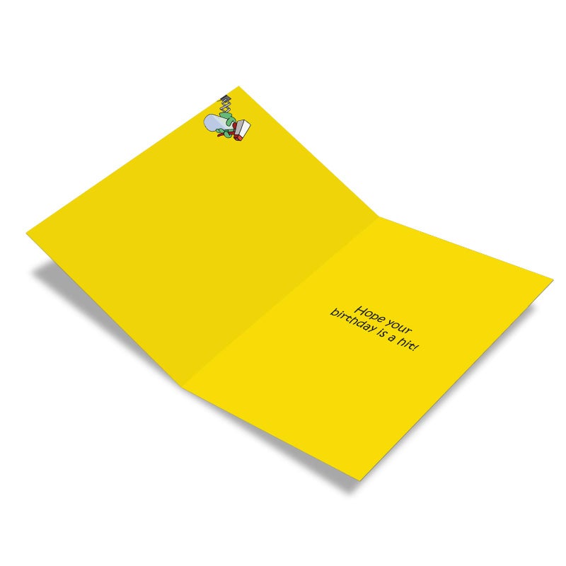 NobleWorks - Funny Birthday Greeting Card with 5 x 7 Inch Envelope (1 Card) Bday Snooze Button C6396BDG - Image 2