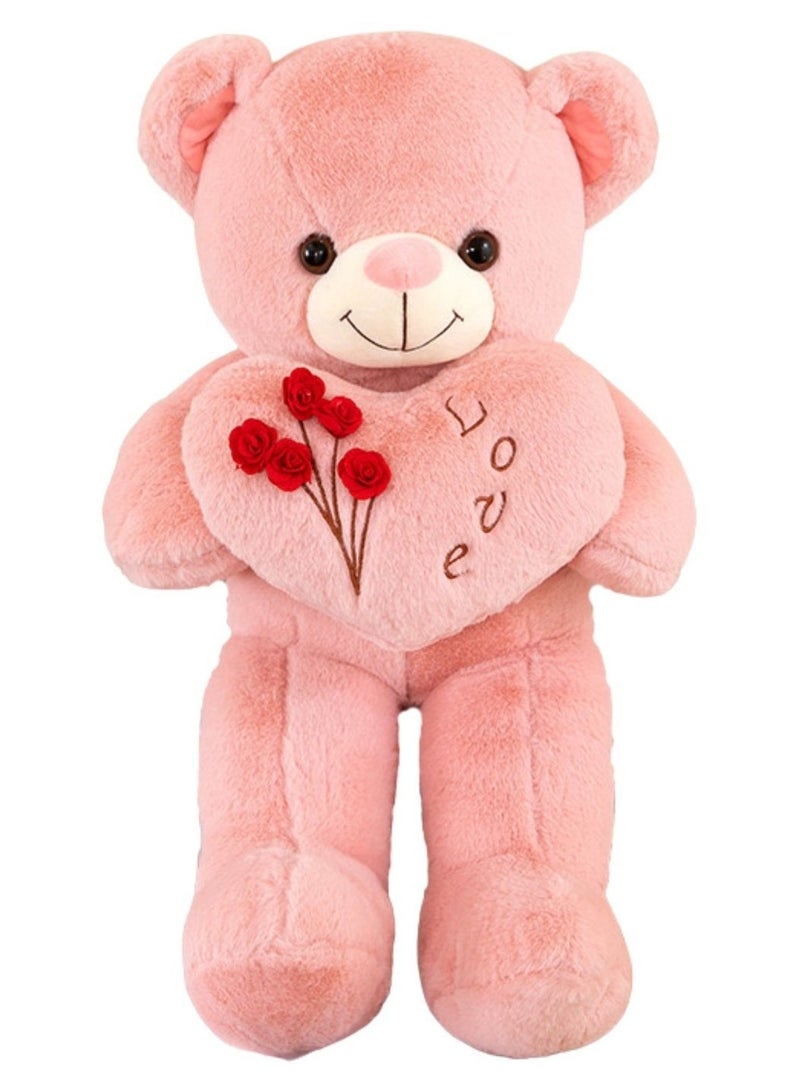 Home Smart Huge Heart Teddy Bear Plush Toy Assorted Color Couple Wedding Anniversary and Birthday Gift - Image 1