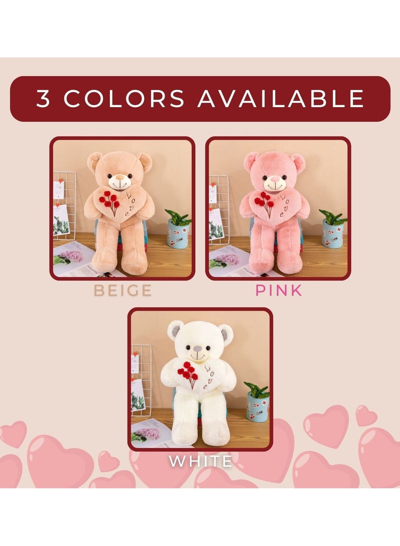 Home Smart Huge Heart Teddy Bear Plush Toy Assorted Color Couple Wedding Anniversary and Birthday Gift - Image 3