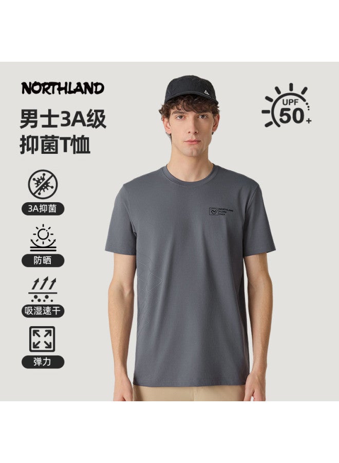 NorthLand تي شيرت رجالي بأكمام قصيرة وياقة دائرية ملابس رياضية سريعة الجفاف شيانغشي - Image 2
