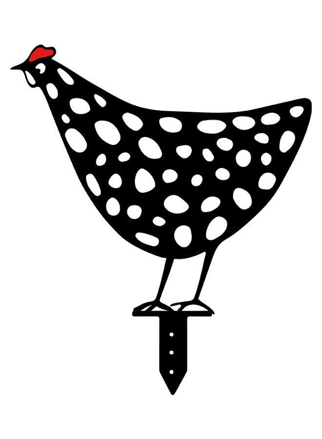 NIBEMINENT Chicken Yard Art Garden Floor Decoration Black - Image 1