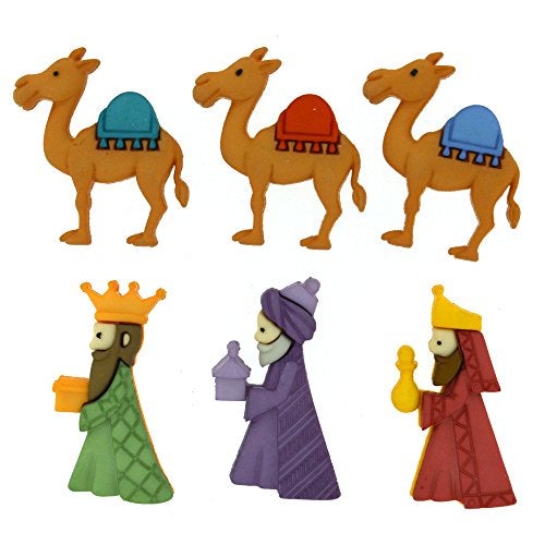 Dress It Up 8048 Buttons We Three Kings 075 inches - Image 1