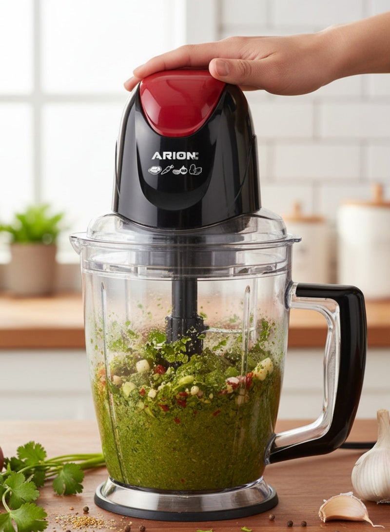 أريون اريون  مفرمة كهربائية بثلاث شفرات (500 واط) | سعة XL 2 لتر AR-5200 - Image 2