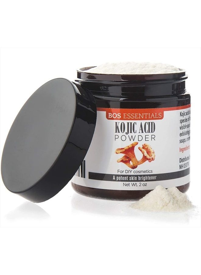 Bos Essentials Pure Kojic Acid Powder | LIGHTENS & BRIGHTENS SKIN | Diminishes the Appearance of Brown Spots & Discoloration | for DIY Soaps, Creams, and Serums - Image 1