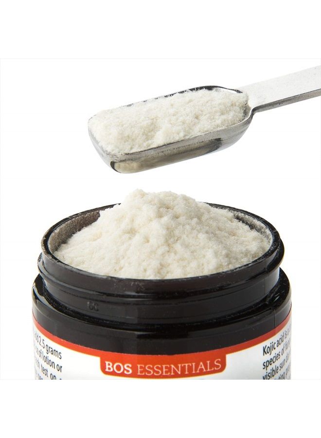 Bos Essentials Pure Kojic Acid Powder | LIGHTENS & BRIGHTENS SKIN | Diminishes the Appearance of Brown Spots & Discoloration | for DIY Soaps, Creams, and Serums - Image 2