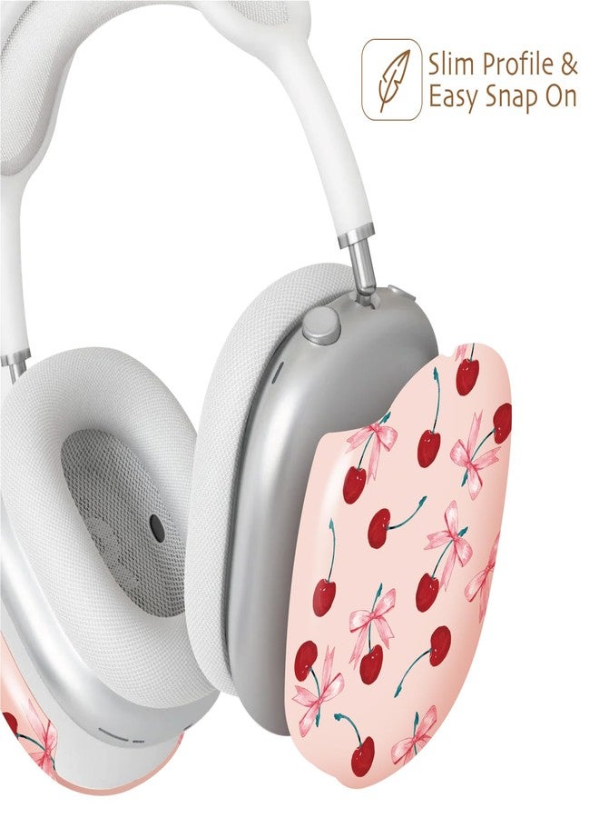 iBenzer Protective Case for AirPods Max Headphones, Ear Cups Cover for Apple AirPods Max (2024 USB-C / 2020 Lightning), Ms. Cherry, AP-MAX-107 - Image 4