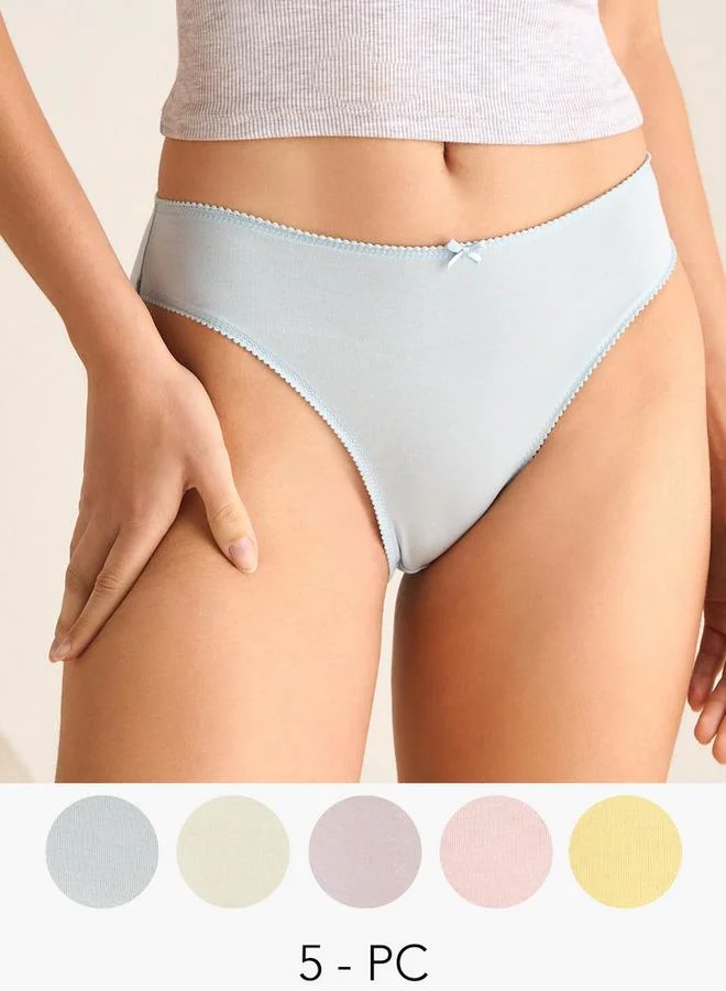 سبلاش فيڤ طقم من  سراويل داخلية بيكيني مع فيونكة