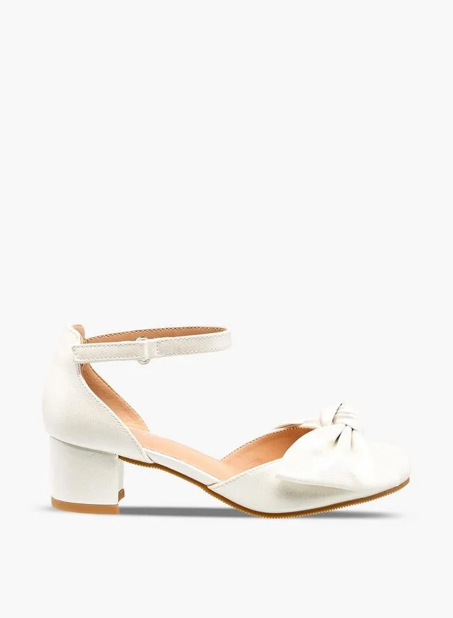 Celeste Girls Block Heel Ankle Strap Shoes