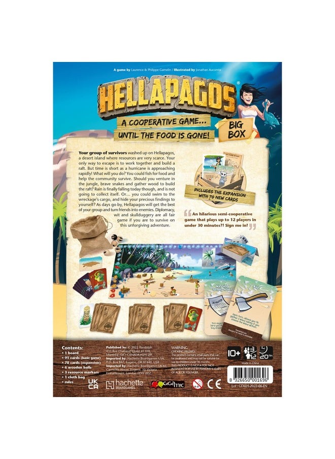 Gigamic Hellapagos: Big Box ; Cooperative Party Game For Teens And Adults ; Ages 10+ ; 3 To 12 Players ; 20 Minutes  - Image 3