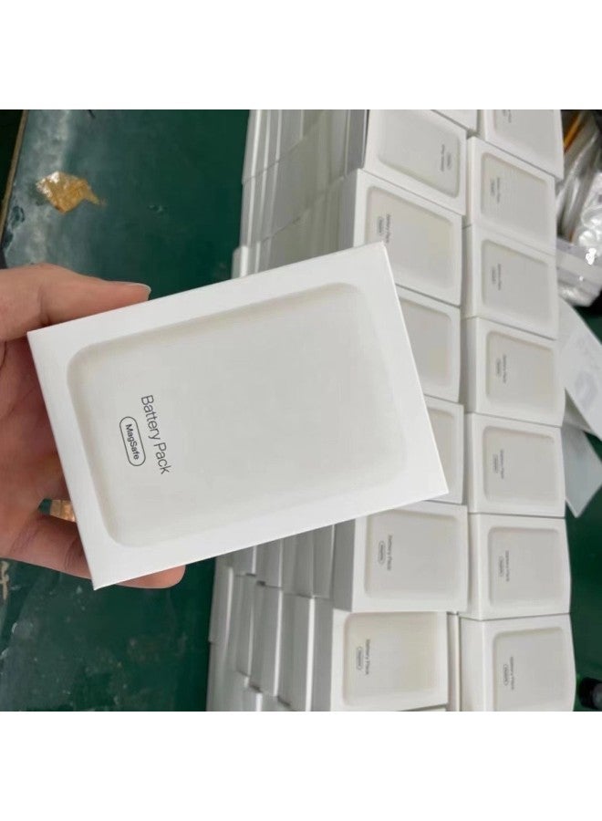 Magnetic Suction Wireless Charging Treasure Is Suitable For Iphone8-16Pro Max Wireless Back Clip Battery Compact Portable Universal-Color:White-Power Capacity:5000 Ma 【normal】 - Image 5