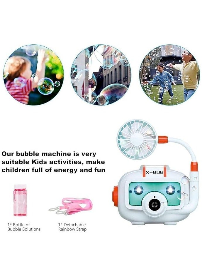 Bubble Camera,100's of Bubbles Per Min with LED Lights and a Fan, Ages 3+ - Image 1