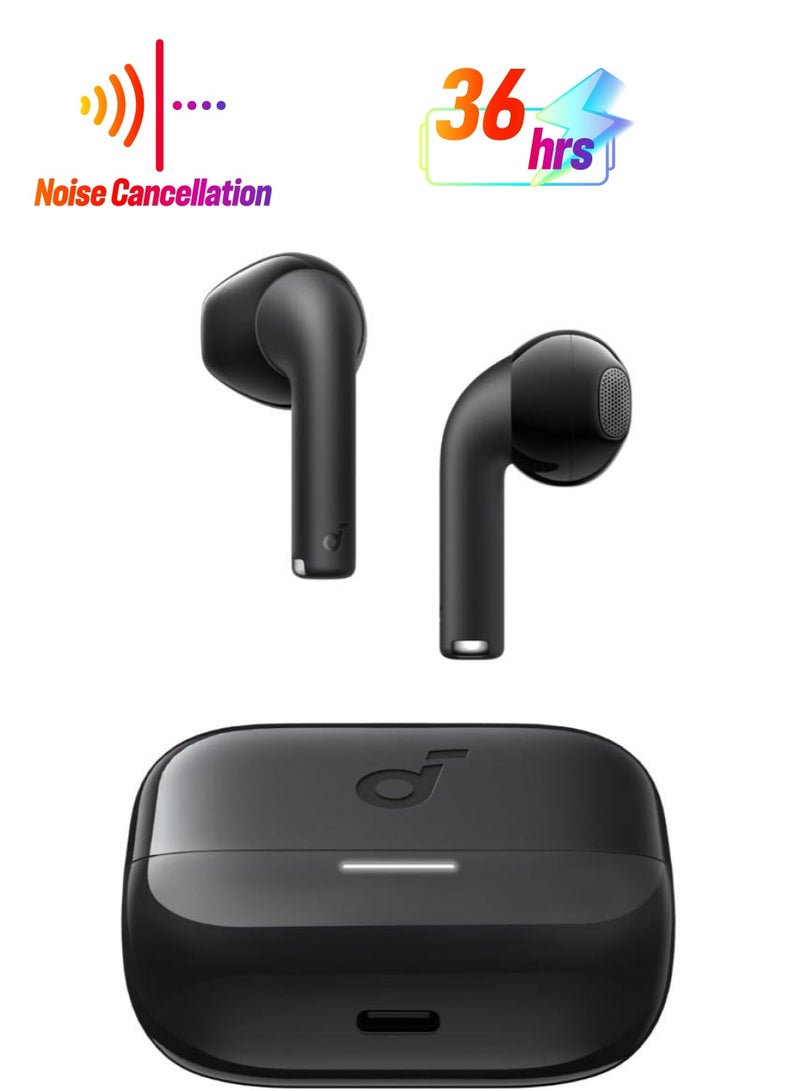 Soundcore K20i Semi-in-Ear Earbuds, Bluetooth Wireless, 36H Playtime, Fast Charge, Clear Sound, Comfortable Fit, ENC 2-Mic Clear Calls, Custom EQ, IPX5, Bluetooth 5.3, App Control Black - Image 1