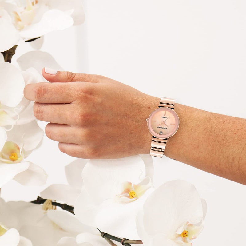 Anne Klein Women's Genuine Diamond Dial Bracelet Watch - Image 2