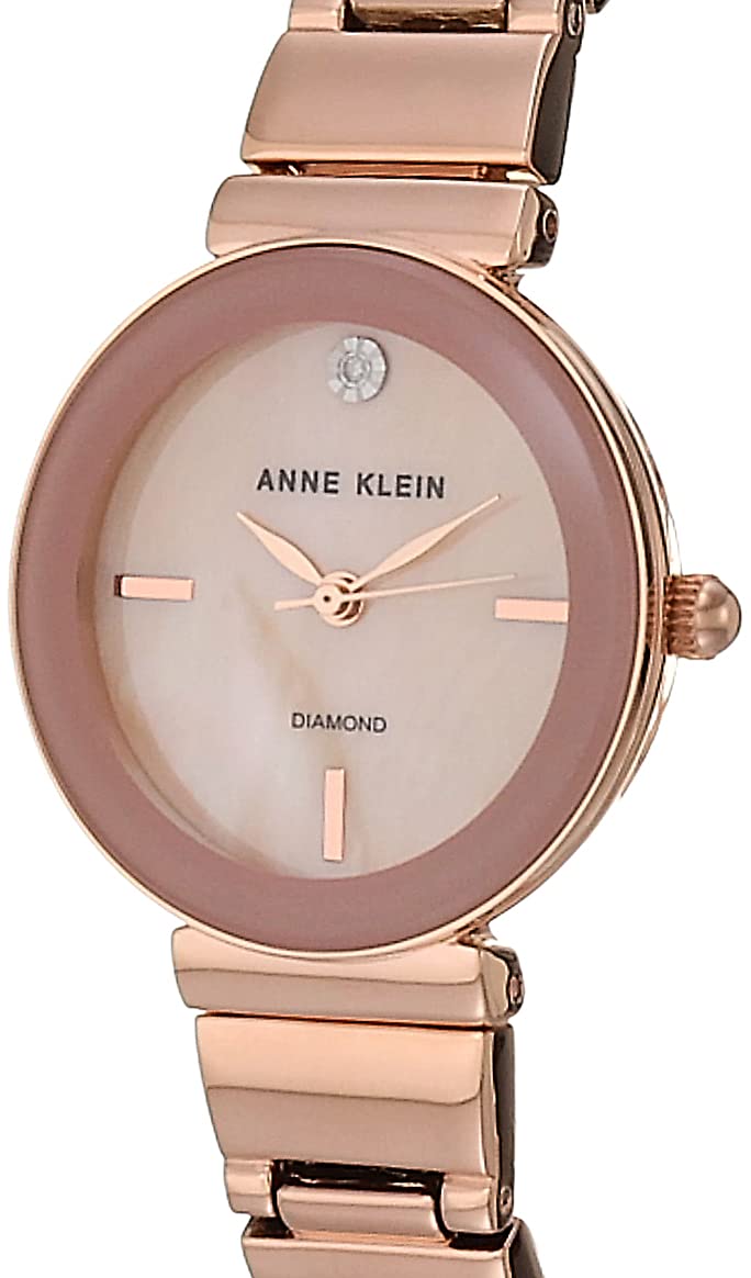 Anne Klein Women's Genuine Diamond Dial Bracelet Watch - Image 1