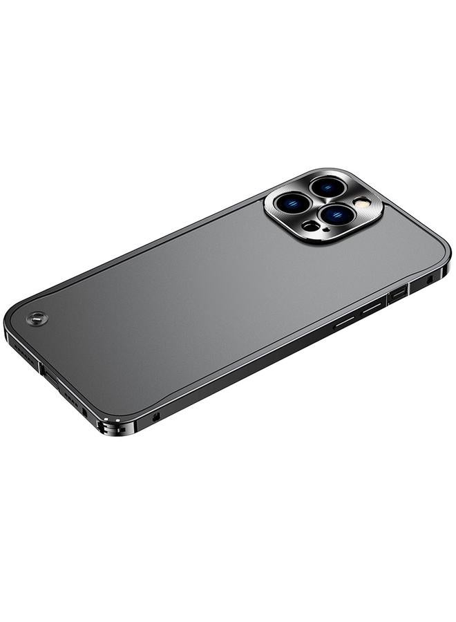 S-TOP Case For iPhone 13 Pro Max Metal Frame Frosted PC Shockproof Phone Case - Image 1