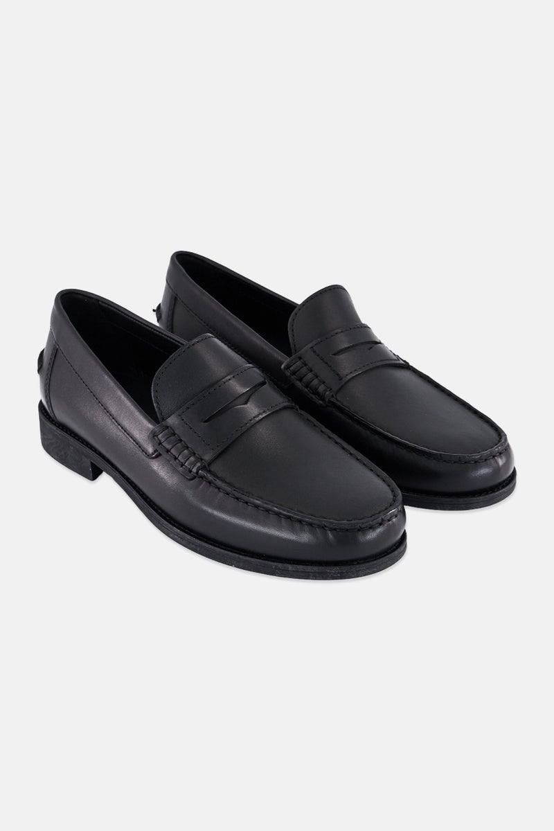 GEOX Men U New Damon Slip On Formal Shoes, Black - Image 1