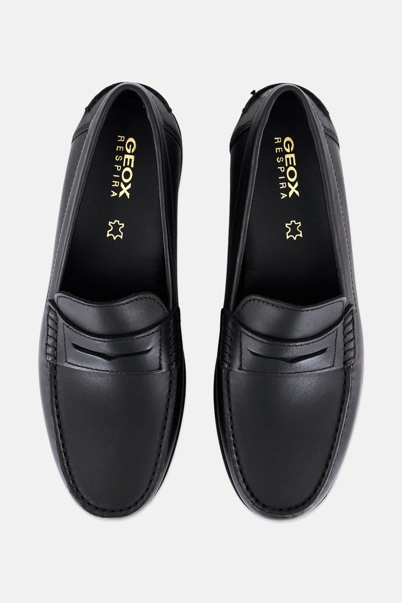 GEOX Men U New Damon Slip On Formal Shoes, Black - Image 2