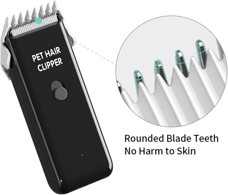 Grimgrow Dog Cat Home Hair Waterproof Clipper Portable Electric USB Rechargeable Pet Grooming Tools Low Noise Shaver Cordless Trimmer for Small and Large Pets - Image 4