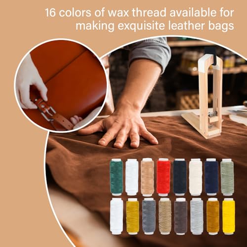 FASTTOBUY Stitch Pony, Leather Stitching Pony Table Desktop Pony，Leather Sewing Pony Horse Clamp with 4 Sand Strips and 4 Sand Papers for DIY Hand Stitching Leather Clamping - Image 3