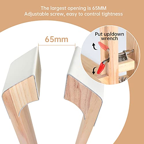 FASTTOBUY Stitch Pony, Leather Stitching Pony Table Desktop Pony，Leather Sewing Pony Horse Clamp with 4 Sand Strips and 4 Sand Papers for DIY Hand Stitching Leather Clamping - Image 4