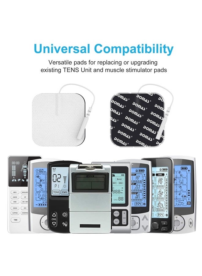 دوماس وسادات أقطاب وحدة TENS - 24 قطعة، أحجام متعددة، ذاتية اللصق، متوافقة مع TENS 7000، AUVON TENS، Etekcity، Nicwell Care Tens - Image 2