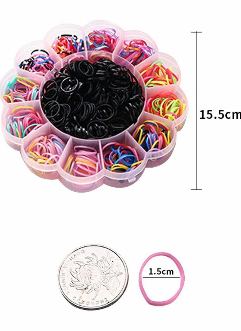 KASTWAVE - 800 PCS Hair Tie Elastic Rubber Bands for Girls Kids Teens - Image 1