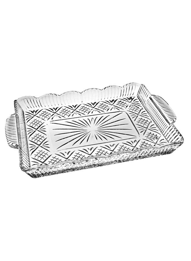 Godinger Dublin Serving Tray, Serving Platter, for Appetizers, Desserts, Snacks & Fruit - 16" x 10.5" - Image 2