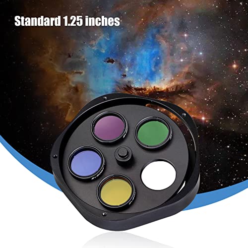 SVBONY SV133 Filter Wheel Multiple 5 Position Filter Wheel for Telescope with 1.25 inches Eyepiece Adaptor T2 Camera Adaptor and Locking Ring - Image 2