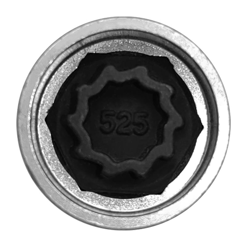 Anti-theft Screw Socket Wrench 525mm Silver Unique Matching Design - Security Master Locking Wheel Nut Key for Car Wheel Anti-theft Protection - Image 1