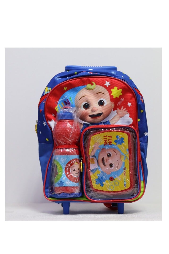 Cocomelon Junior 3 In 1 Trolley Bag 14-Inch FKR02463 - Image 3