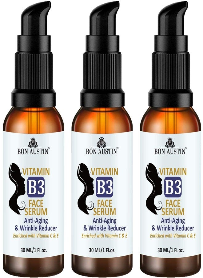 Bon Austin Premium Vitamin B3 Serum- For Skin Lightening & Brightening Combo pack of 3 Bottles of 30 ml(90 ml) - Image 1