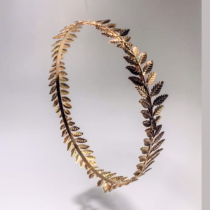 EAWIN Roman Emperor Crown Laurel Wreath Gold Leaf Headband Toga Costume Accessory Caesar Circlet Wedding Headpiece - Image 5