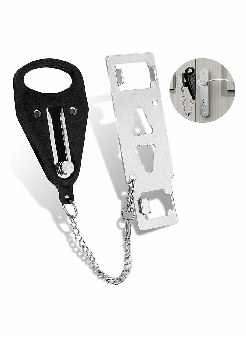 Generic Portable Door Lock, Travel Locker Latch Traveling Extra Locks  - Image 1