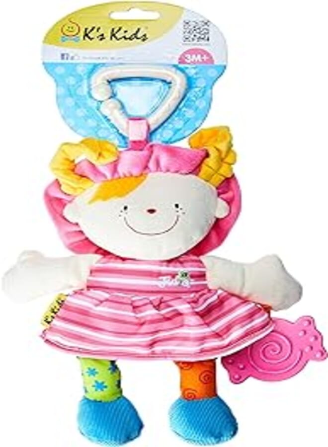 K's Kids Funky Stroller Pals- Julia Rattling, squeaky and crinkling body.