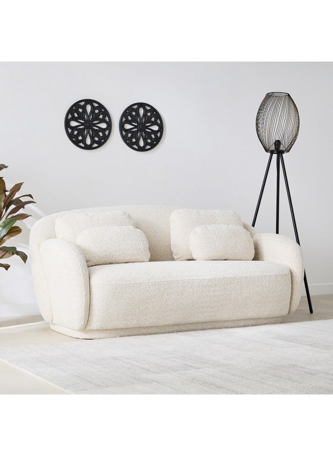 Home Box - Melfi 2-Seater Fabric Sofa with 4 Cushions 98 x 75 x 189 cm - Image 1