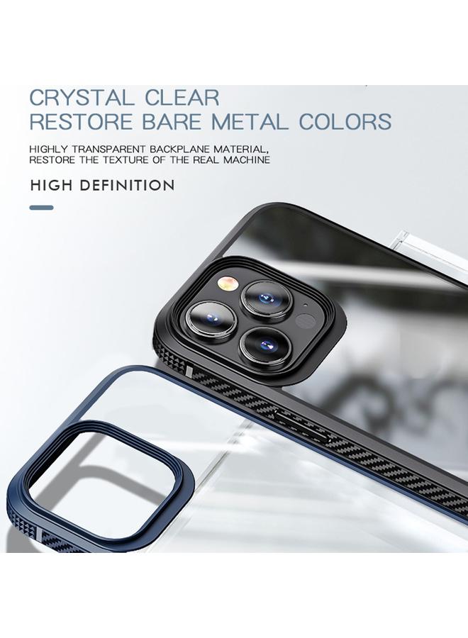 S-TOP Case For iPhone 13 Pro Max MG Series Carbon Fiber TPU + Clear PC Four-corner Airbag Shockproof Case - Image 4